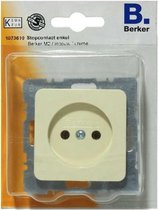 BERKER M2 stopcontact enkel, inbouw, zonder randaarde | CREME