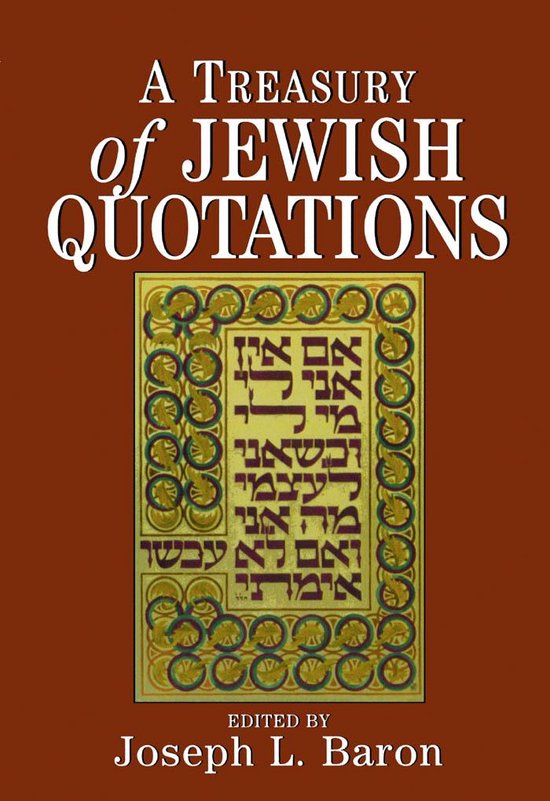 A Treasury of Jewish Quotations - cover