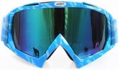 Skibril stoere luxe lens blauw evo frame blauw N type 7 - ☀/☁