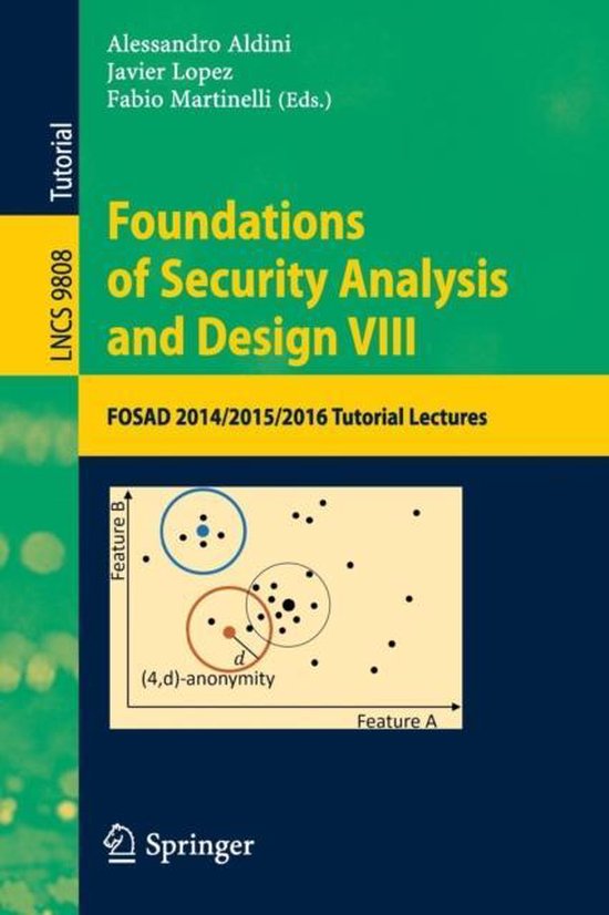 Foundations of Security Analysis and Design VIII - cover