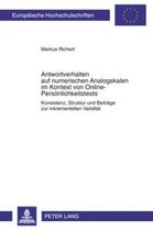 Antwortverhalten auf numerischen Analogskalen im Kontext von Online-Persönlichkeitstests