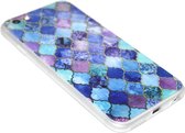 Scrub hoesje blauw Geschikt voor iPhone 6 / 6S