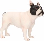 Beeldje witte Franse Bulldog hond 11 cm - Honden beeld