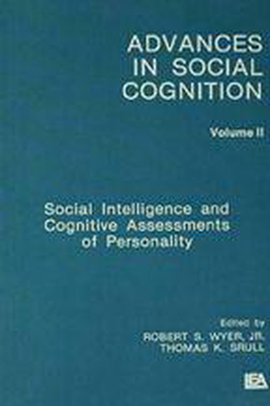 Advances in Social Cognition Series - Social Intelligence an ... - cover