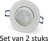 Dimbare LED GU10 inbouwspot | 5W | Set van 2 stuks Met Philips LED lamp