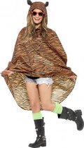 Party regenponcho tijger