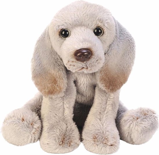 Weimaraner grijs knuffel hond 13 cm - knuffels | bol.com