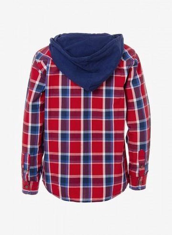 Tiffosi-jongens-hooded houthakkers blouse/overhemd School-kleur:  rood/blauw-maat 140 | bol