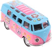 Toi-toys Flowerpower Die-cast Bus Roze