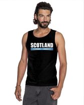 Zwart Schotland supporter singlet shirt/ tanktop heren 2XL