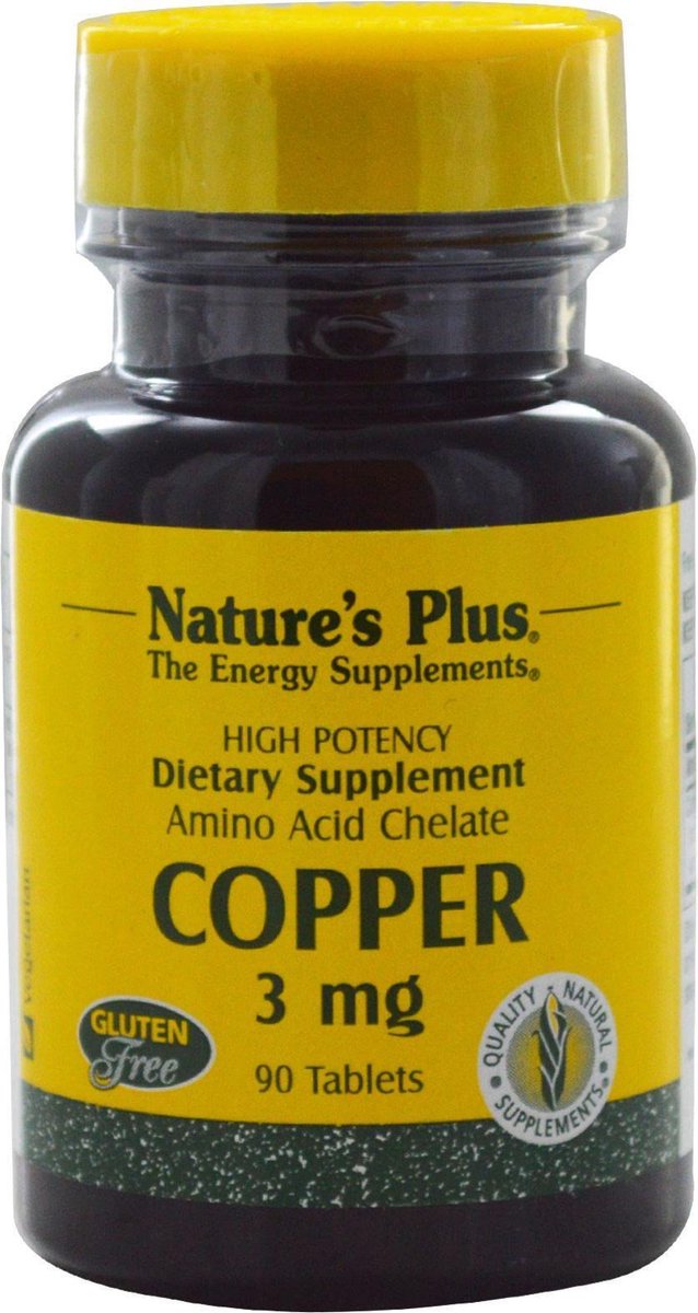 Copper, 3 mg (90 Tablets) - Nature's Plus