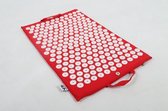 OM NAMASTE SPIJKERMAT OF ACUPRESSUURMAT - ROOD