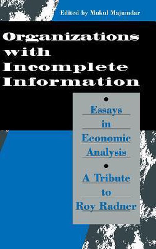 Organization with Incomplete Information - cover