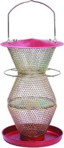 No/No Vogelvoederhuisje - Roze - 20 cm x 20 cm x 46 cm