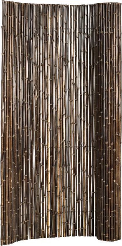bol.com | Bamboe schutting op rol (black) | hoogte: 180 cm