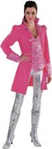 Roze theater jas voor dames 42 (xl)