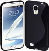 Samsung Galaxy S4 i9500 Silicone Case s-style hoesje Zwart