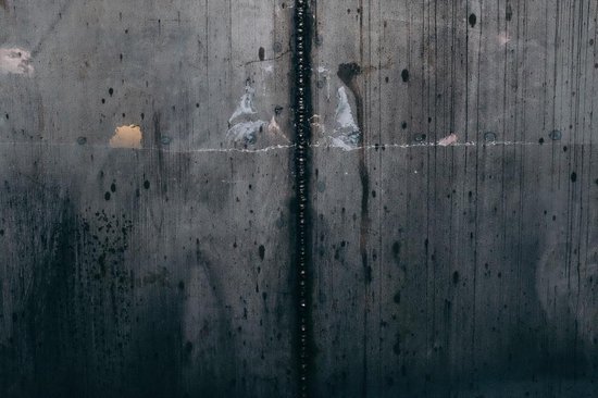 Een goede vriend Staren behang Beton Behang | Zwarte lijn op de grijze muur | 375 x 250 cm | Extra Sterk  Vinyl Behang | bol.com