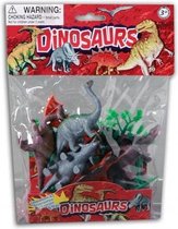 Dieren dino's 6 stuks in zakje - 10 cm