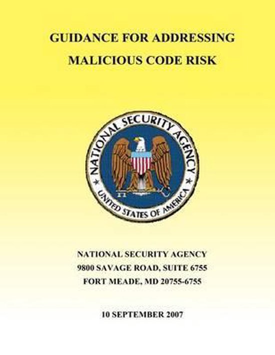 Guidance for Addressing Malicious Code Risk | 9781508455554 | National ...