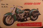 Retro plaat "Hydra-Glide"