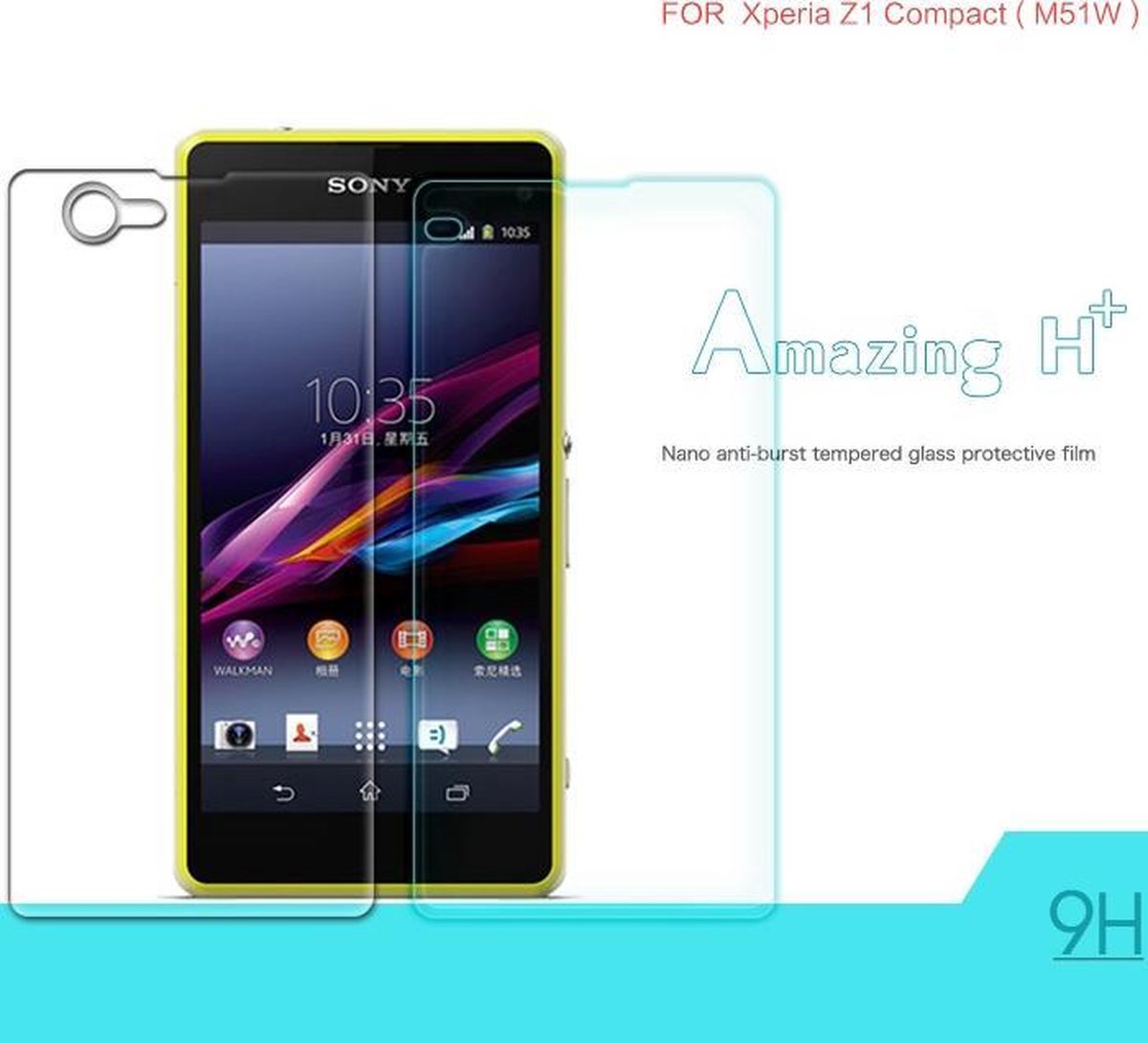Nillkin Display Folio 9H+ Tempered Glass Sony Xperia Z1 Compact