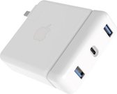 Hyper USB-C hub for Apple 87w poweradapter