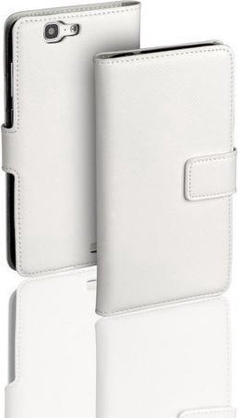 HC Wit Huawei Ascend G7 Bookcase Wallet case Telefoonhoesje | bol.com