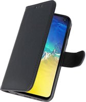 Samsung S10 E hoesje - Bookcase - zwart - pasjes