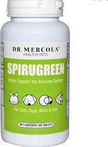 SpiruGreen For Cats, Dogs, Birds & Fish 500 mg (180 Tablets) - Dr. Mercola