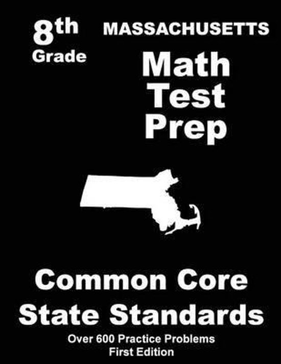 Massachusetts 8th Grade Math Test Prep - cover