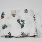 Hydrofiele Doek XL 120x120 cm - Forest Animals Design - Inbakerdoek & Grote Swaddle - Hydrofiele Luier - Perfect Kraamcadeau