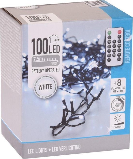 100/200/300/400/500/600 Télécommande DEL lumières de Noël Blanc chaud