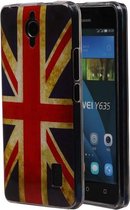 Britse Vlag TPU Cover Case voor Huawei Y635 Hoesje