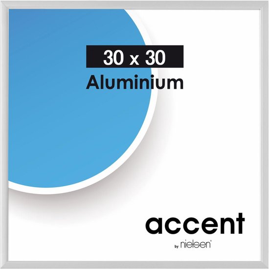 Nielsen Accent 30x30 aluminium zilver mat 54124