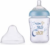 Nûby - Little Moments - Zuigfles - Blauw - Slow flow speen - 270ml - 0m+