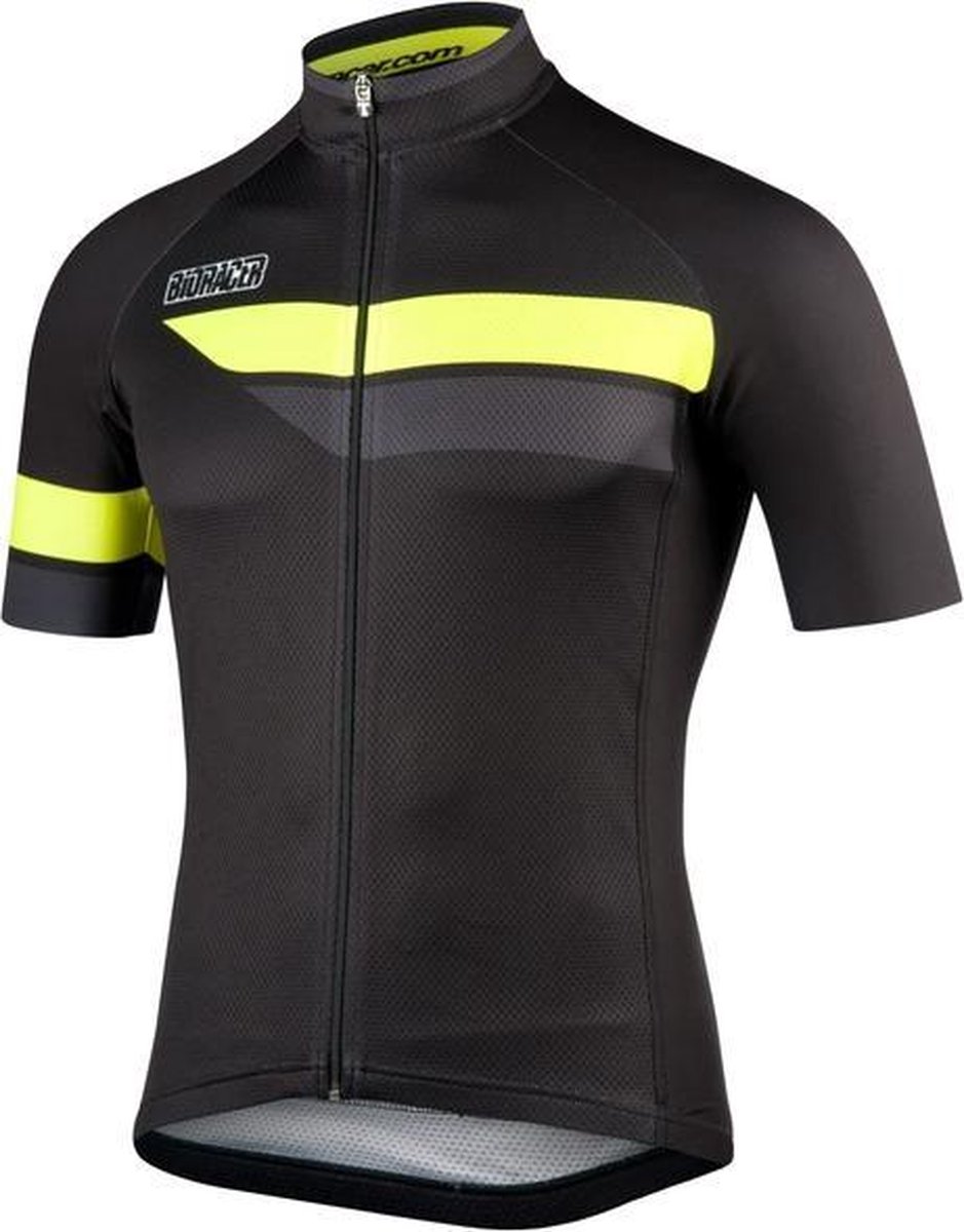 Bioracer Team Short Sleeve 2.0 Black/Fluo Size L