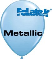 Folatex ballonnen Metallic Lichtblauw 30 cm 25 stuks