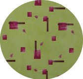 Authentique Tafellaken - Tafelkleed - Tafelzeil - Opgerold op dunne rol - Zomers - Geen Plooien - Groen - 150cm rond