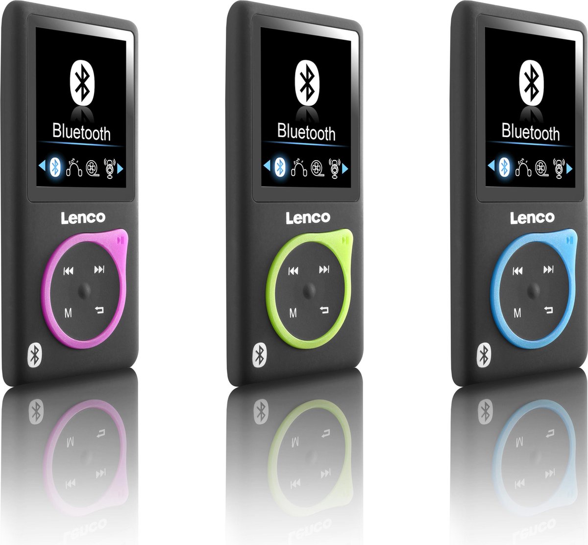 Lenco XEMIO-768 Blue - MP3-Speler met Bluetooth® inclusief 8GB micro SD en  sport... | bol