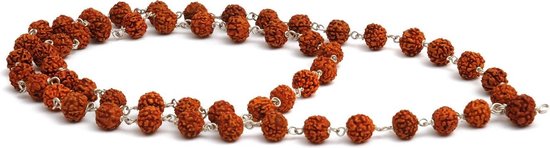 Mala halsketting gemaakt van 54 Rudraksha parels Armband (sieraad) YOGISTAR