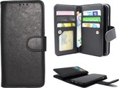 Samsung Galaxy A13 4G Hoesje Zwart - 2 in 1 Luxe Kunstlederen Portemonnee Book Case met Extra Vakken