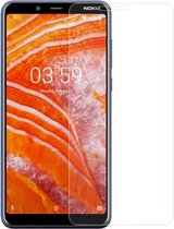 Shop4 - Nokia 3.1 Plus Glazen Screenprotector -  Gehard Glas Transparant