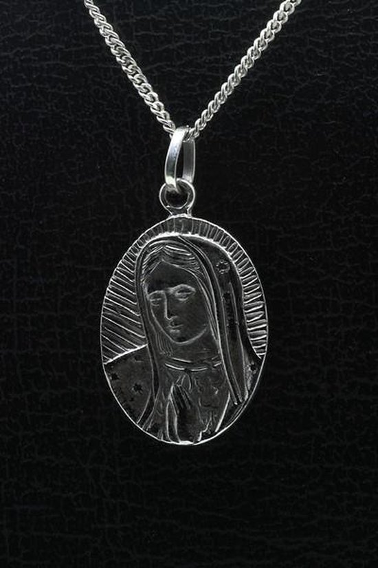 Zilveren Maagd Maria ketting hanger | bol.com