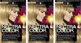 Schwarzkopf Nectra Color 1000 Licht Natuurlijk Blond Haarverf - 3 Verpakkingen (Voordeel)