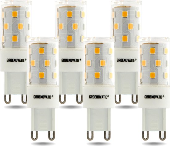 Zeeanemoon Pekkadillo anker Groenovatie LED Lamp G9 Fitting - 5W - 57x18 mm - Dimbaar - 6-Pack - Warm  Wit | bol.com