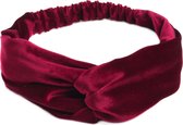Velvet haarband, bordeaux/rood