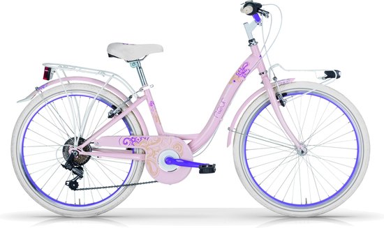 Meisjes fiets MBM pastel roze 26inch |