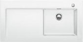 Opbouw spoelbak Blanco Modex. Wit 518331. Draaiknopbediening.