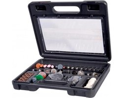 Ensemble d'outils Combi FERM - Ensemble d'accessoires pour outil multifonction rotatif - Universel - 100 pièces